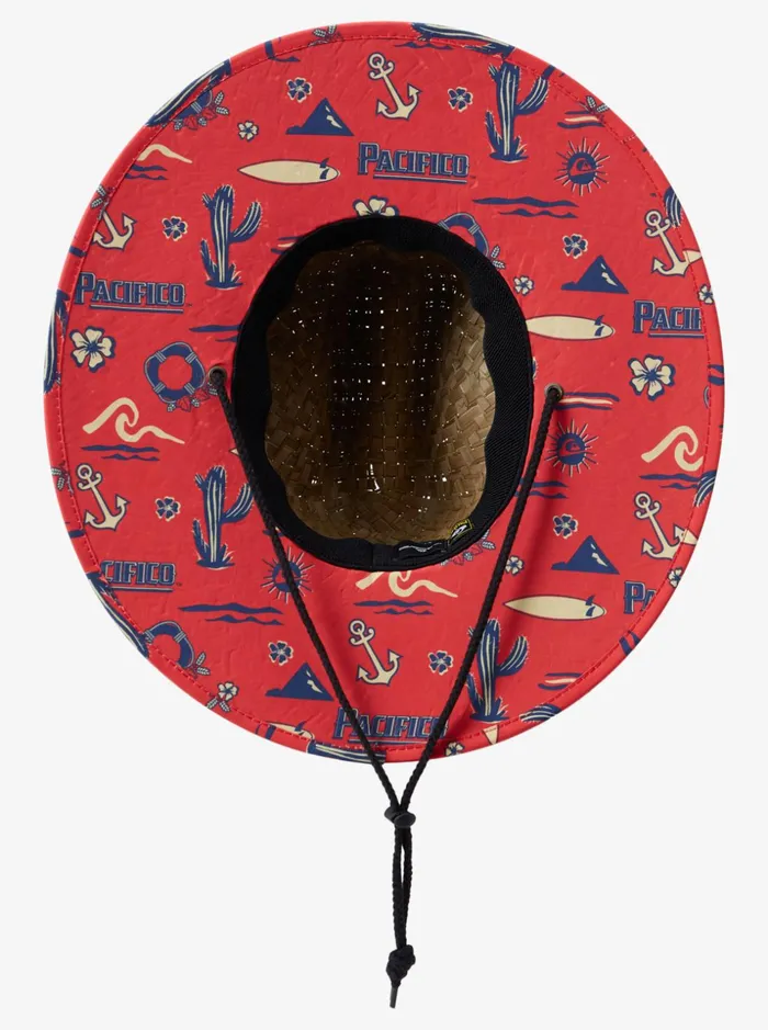 Men Quiksilver Hats Kick Back Straw Lifeguard Hat Natural