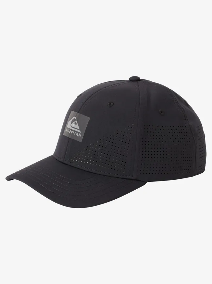 Men Quiksilver Hats Waterman Perf Turf Snapback Hat Black Men Quiksilver Hats Waterman Perf Turf Snapback Hat Black