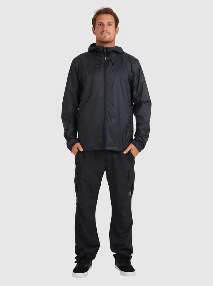 Men Quiksilver Jackets Watermans Waterwind Waterproof Rain Jacket Black Men Quiksilver Jackets Watermans Waterwind Waterproof Rain Jacket Black
