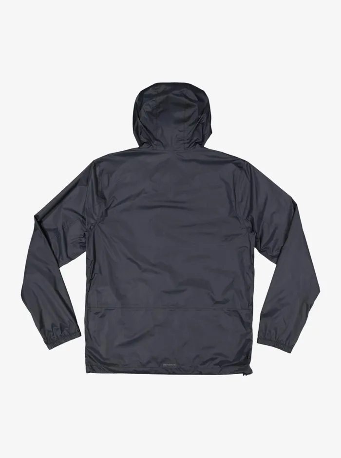 Men Quiksilver Jackets Watermans Waterwind Waterproof Rain Jacket Black Men Quiksilver Jackets Watermans Waterwind Waterproof Rain Jacket Black