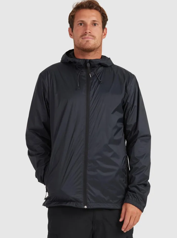 Men Quiksilver Jackets Watermans Waterwind Waterproof Rain Jacket Black Men Quiksilver Jackets Watermans Waterwind Waterproof Rain Jacket Black