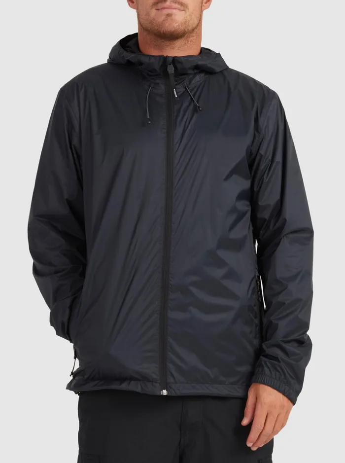 Men Quiksilver Jackets Watermans Waterwind Waterproof Rain Jacket Black Men Quiksilver Jackets Watermans Waterwind Waterproof Rain Jacket Black