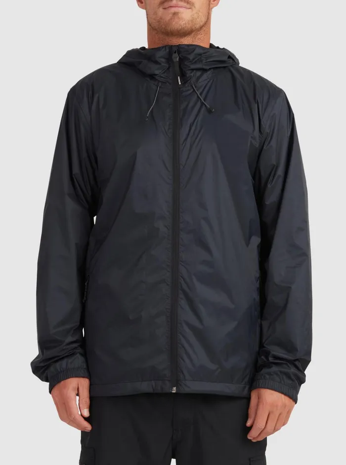 Men Quiksilver Jackets Watermans Waterwind Waterproof Rain Jacket Black Men Quiksilver Jackets Watermans Waterwind Waterproof Rain Jacket Black