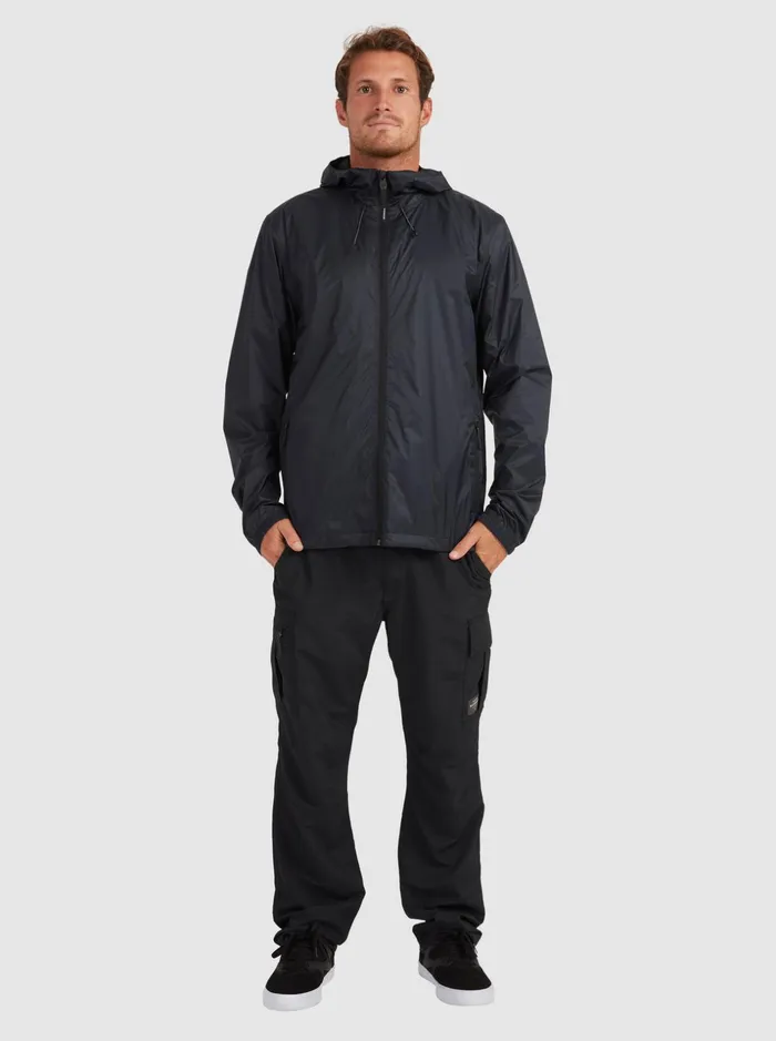 Men Quiksilver Jackets Watermans Waterwind Waterproof Rain Jacket Black Men Quiksilver Jackets Watermans Waterwind Waterproof Rain Jacket Black