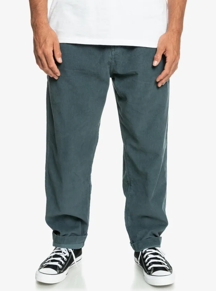 Men Quiksilver Pants Cord Beach Cruiser Corduroy Pants Dark Slate Men Quiksilver Pants Cord Beach Cruiser Corduroy Pants Dark Slate