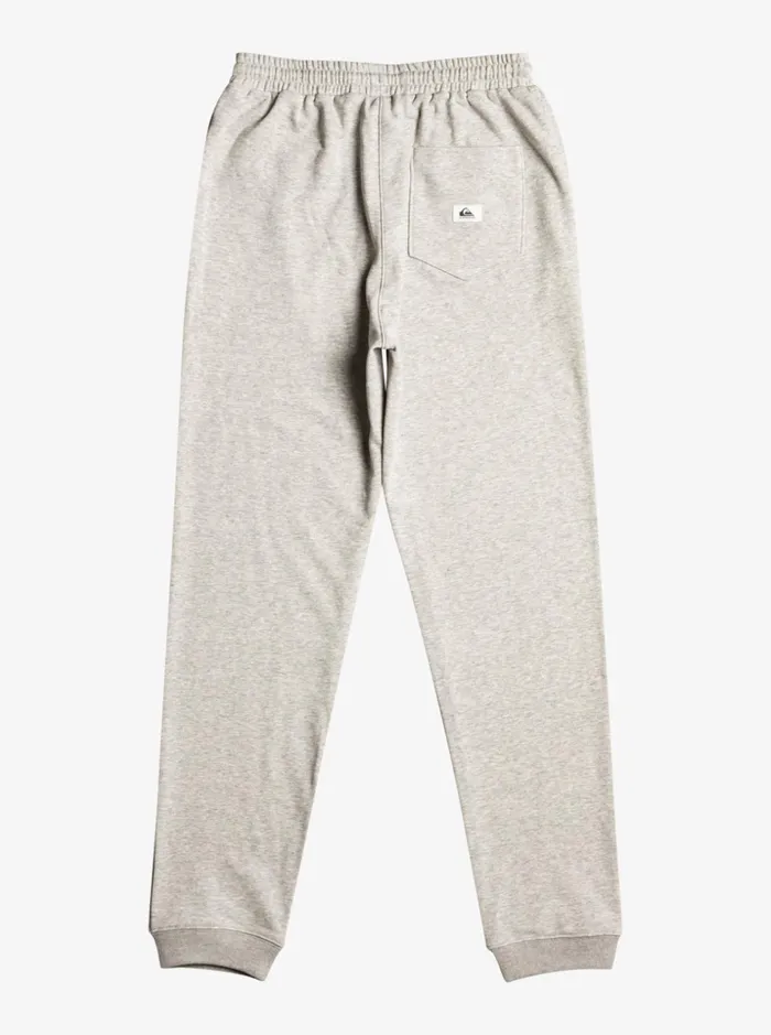 Men Quiksilver Pants Essentials Joggers Light Grey Heather Men Quiksilver Pants Essentials Joggers Light Grey Heather