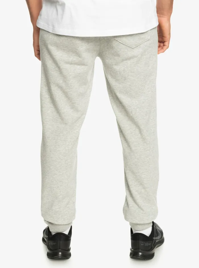 Men Quiksilver Pants Essentials Joggers Light Grey Heather Men Quiksilver Pants Essentials Joggers Light Grey Heather