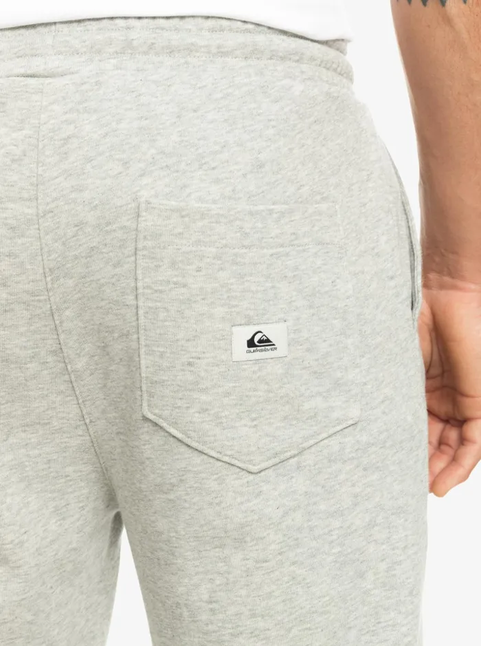 Men Quiksilver Pants Essentials Joggers Light Grey Heather Men Quiksilver Pants Essentials Joggers Light Grey Heather