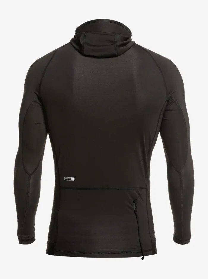 Men Quiksilver Rashguards Storm Tripper Long Sleeve UPF 50 Rashguard Black Men Quiksilver Rashguards Storm Tripper Long Sleeve UPF 50 Rashguard Black
