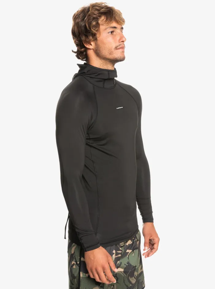 Men Quiksilver Rashguards Storm Tripper Long Sleeve UPF 50 Rashguard Black Men Quiksilver Rashguards Storm Tripper Long Sleeve UPF 50 Rashguard Black