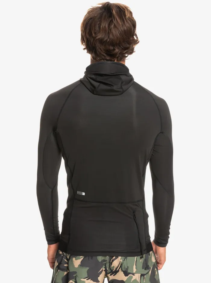 Men Quiksilver Rashguards Storm Tripper Long Sleeve UPF 50 Rashguard Black Men Quiksilver Rashguards Storm Tripper Long Sleeve UPF 50 Rashguard Black