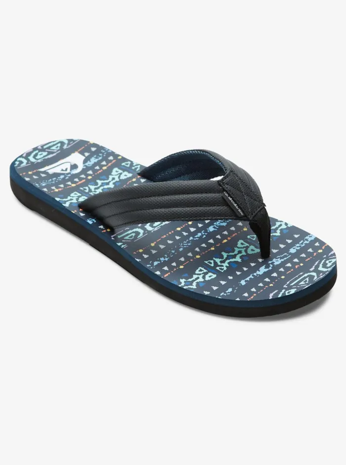 Men Quiksilver Sandals Carver Print Sandals Blueblueblack