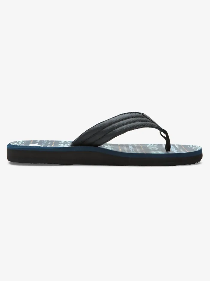 Men Quiksilver Sandals Carver Print Sandals Blueblueblack Men Quiksilver Sandals Carver Print Sandals Blueblueblack