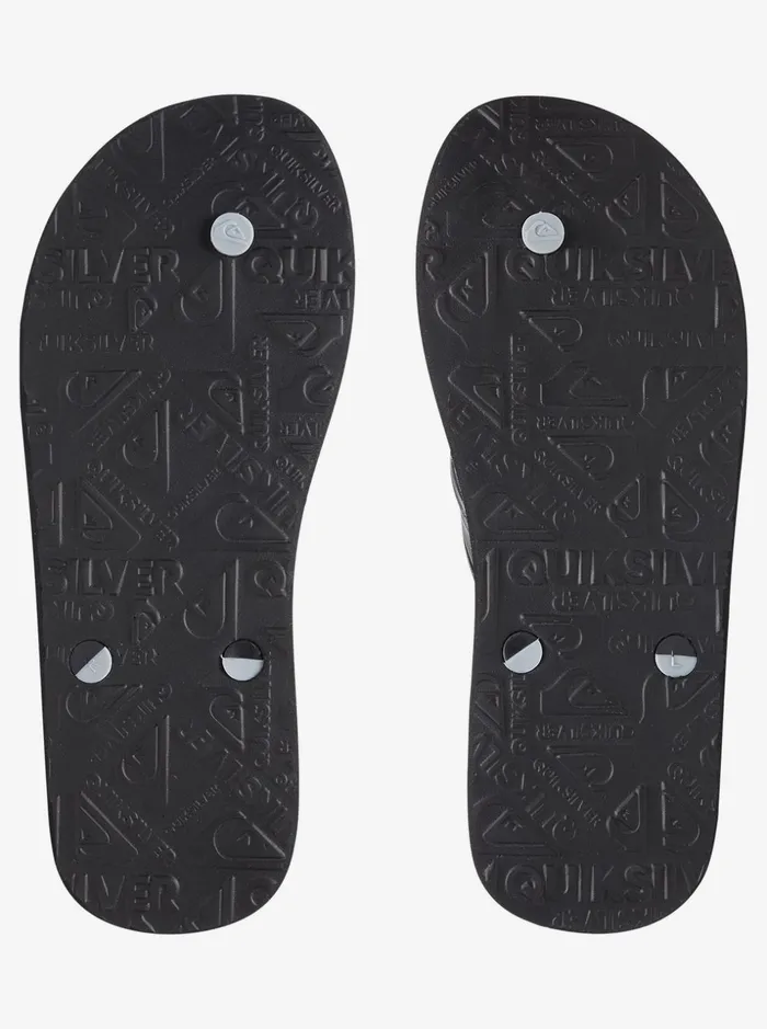 Men Quiksilver Sandals Haleiwa FlipFlops Blackgreyblack Men Quiksilver Sandals Haleiwa FlipFlops Blackgreyblack