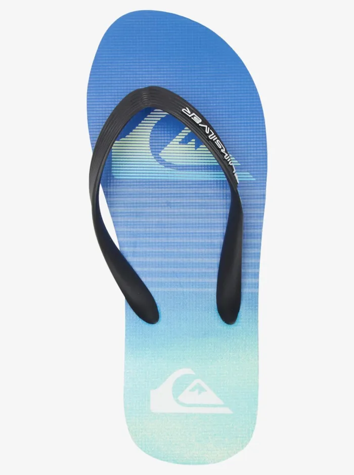 Men Quiksilver Sandals Molokai Art FlipFlops Blackgreenblue Men Quiksilver Sandals Molokai Art FlipFlops Blackgreenblue