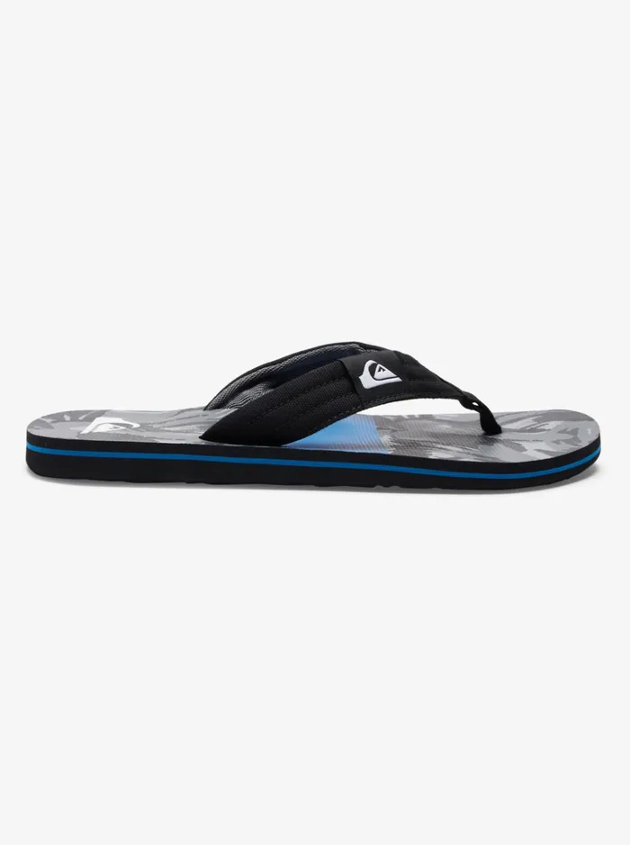 Men Quiksilver Sandals Molokai Layback Sandals For Men Blackblackgrey Men Quiksilver Sandals Molokai Layback Sandals For Men Blackblackgrey