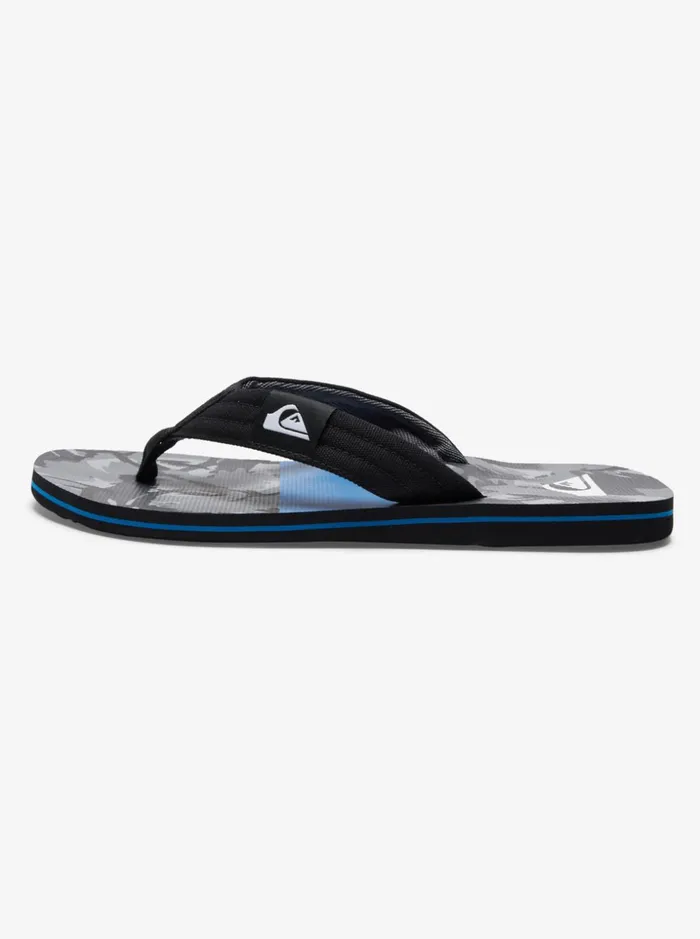 Men Quiksilver Sandals Molokai Layback Sandals For Men Blackblackgrey Men Quiksilver Sandals Molokai Layback Sandals For Men Blackblackgrey