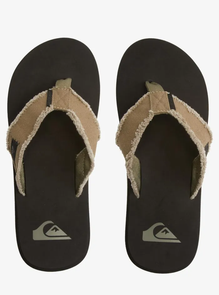 Men Quiksilver Sandals Monkey Abyss Sandals Greenblackbrown Men Quiksilver Sandals Monkey Abyss Sandals Greenblackbrown