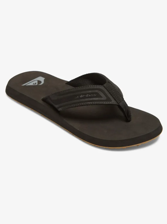 Men Quiksilver Sandals Monkey Wrench Core Slide Sandals Black 1