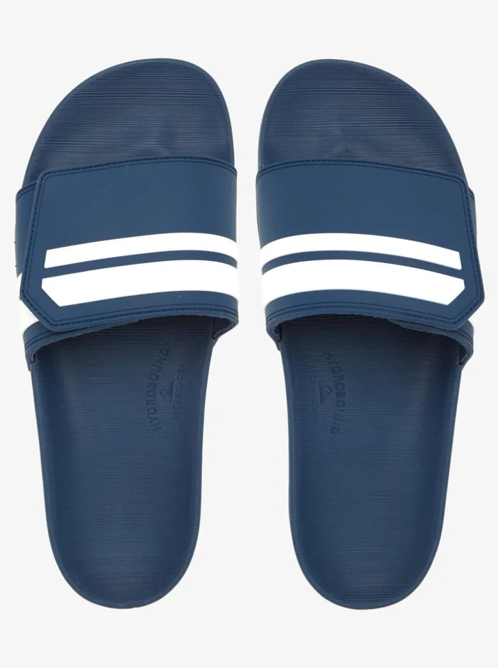 Men Quiksilver Sandals Rivi Slide Adjust Sliders Bluebluewhite Men Quiksilver Sandals Rivi Slide Adjust Sliders Bluebluewhite