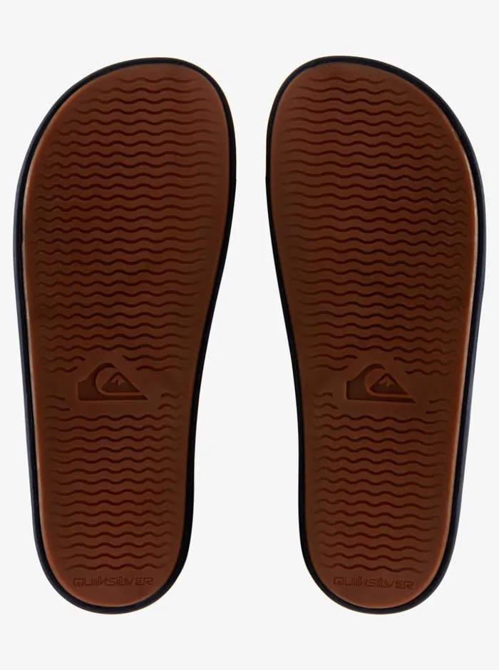 Men Quiksilver Sandals Rivi Wordmark Slide Slider Sandals Blue 2 Men Quiksilver Sandals Rivi Wordmark Slide Slider Sandals Blue 2