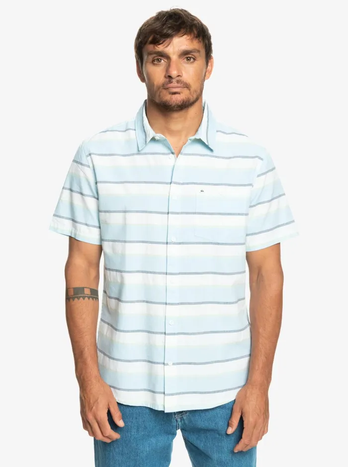 Men Quiksilver Shirts and Polos Cali Sunrise Short Sleeve Shirt White Cali Sunrise 231 Men Quiksilver Shirts and Polos Cali Sunrise Short Sleeve Shirt White Cali Sunrise 231
