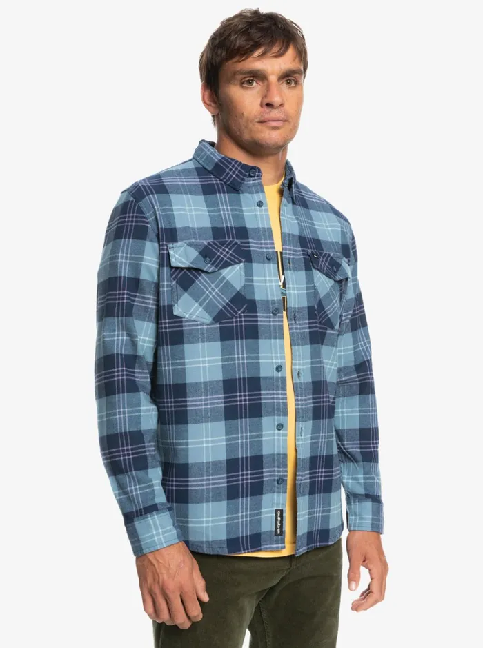 Men Quiksilver Shirts and Polos Harelaw Stretch Long Sleeve Shirt Provencial Blue Harelaw Men Quiksilver Shirts and Polos Harelaw Stretch Long Sleeve Shirt Provencial Blue Harelaw