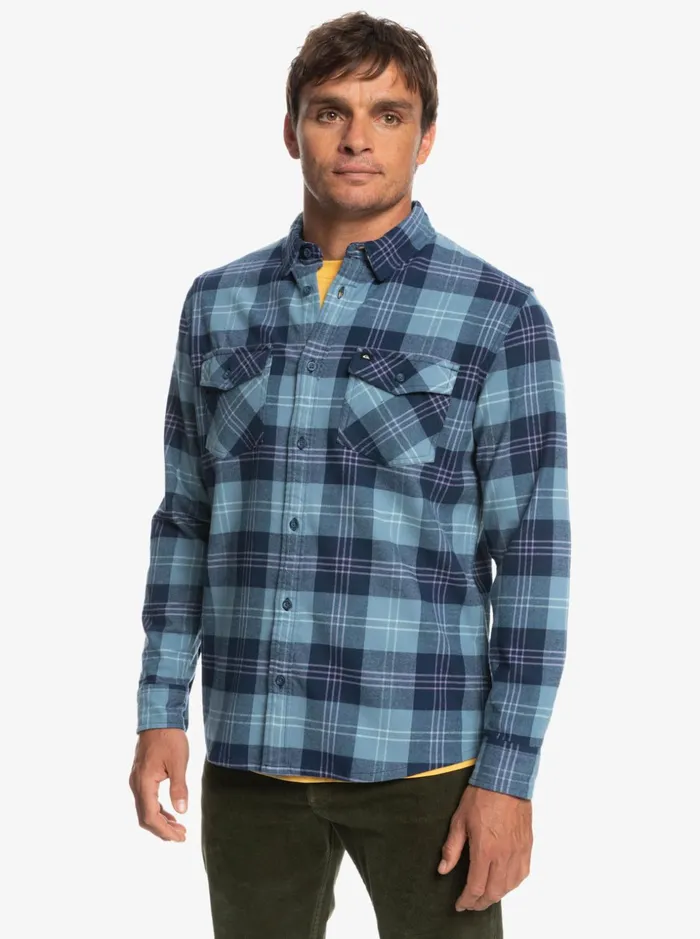 Men Quiksilver Shirts and Polos Harelaw Stretch Long Sleeve Shirt Provencial Blue Harelaw Men Quiksilver Shirts and Polos Harelaw Stretch Long Sleeve Shirt Provencial Blue Harelaw