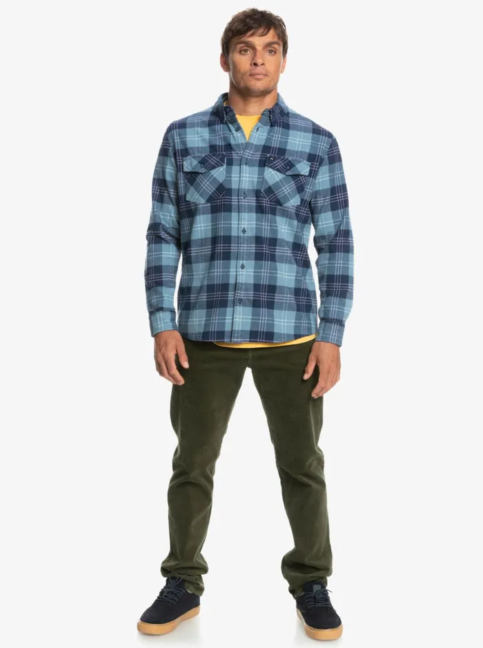 Men Quiksilver Shirts and Polos Harelaw Stretch Long Sleeve Shirt Provencial Blue Harelaw Men Quiksilver Shirts and Polos Harelaw Stretch Long Sleeve Shirt Provencial Blue Harelaw