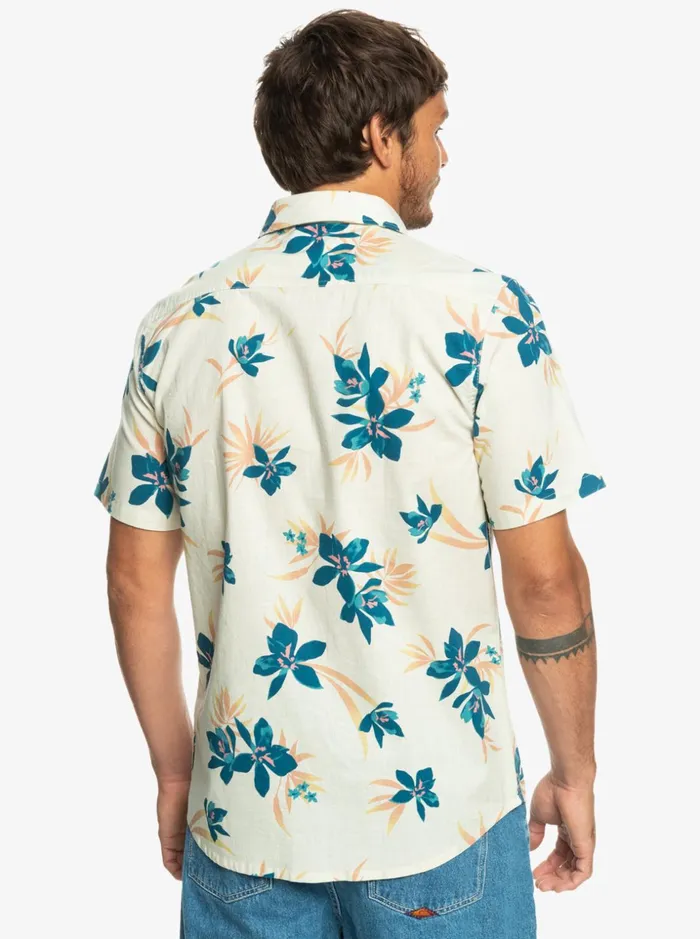 Men Quiksilver Shirts and Polos Holidazed Short Sleeve Shirt Birch Holidazed Men Quiksilver Shirts and Polos Holidazed Short Sleeve Shirt Birch Holidazed