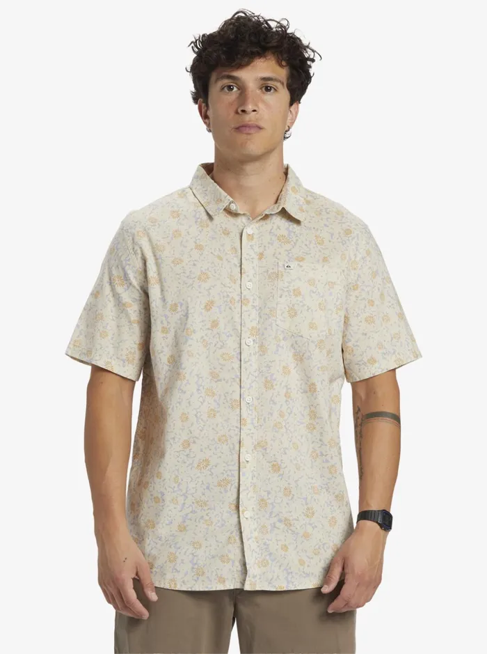Men Quiksilver Shirts and Polos Mellow Fuzz Short Sleeve Shirt Birch Mellow Fuzz Men Quiksilver Shirts and Polos Mellow Fuzz Short Sleeve Shirt Birch Mellow Fuzz