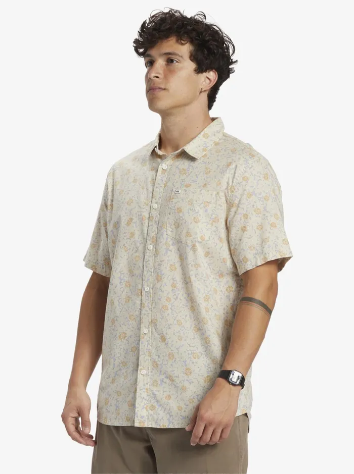 Men Quiksilver Shirts and Polos Mellow Fuzz Short Sleeve Shirt Birch Mellow Fuzz Men Quiksilver Shirts and Polos Mellow Fuzz Short Sleeve Shirt Birch Mellow Fuzz