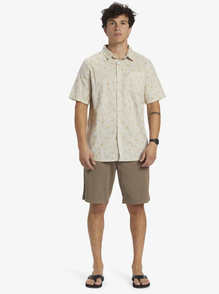 Men Quiksilver Shirts and Polos Mellow Fuzz Short Sleeve Shirt Birch Mellow Fuzz Men Quiksilver Shirts and Polos Mellow Fuzz Short Sleeve Shirt Birch Mellow Fuzz