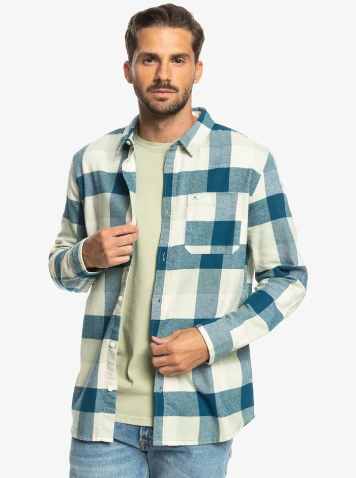Men Quiksilver Shirts and Polos Motherfly Long Sleeve Flannel Shirt Desert Sage Motherfly Men Quiksilver Shirts and Polos Motherfly Long Sleeve Flannel Shirt Desert Sage Motherfly