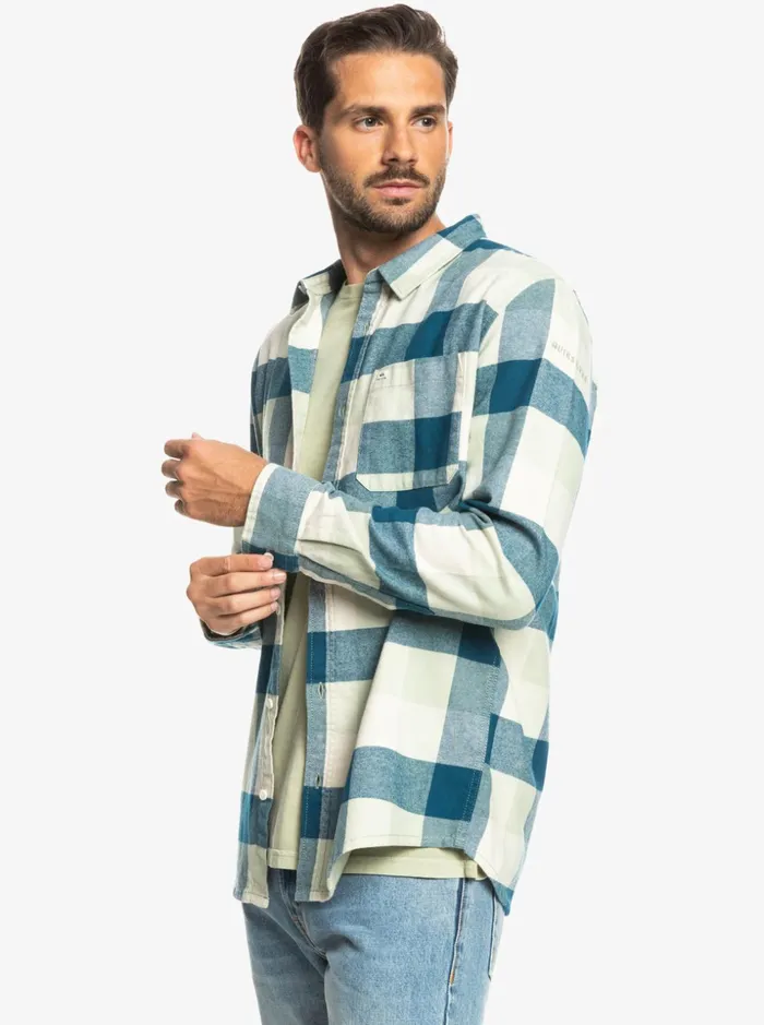 Men Quiksilver Shirts and Polos Motherfly Long Sleeve Flannel Shirt Desert Sage Motherfly Men Quiksilver Shirts and Polos Motherfly Long Sleeve Flannel Shirt Desert Sage Motherfly