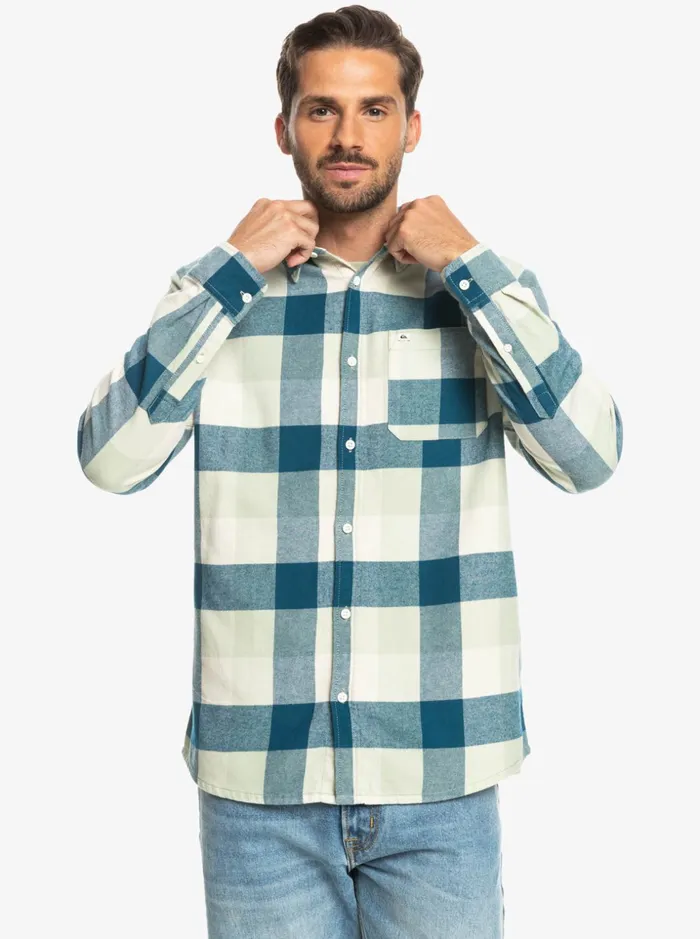 Men Quiksilver Shirts and Polos Motherfly Long Sleeve Flannel Shirt Desert Sage Motherfly Men Quiksilver Shirts and Polos Motherfly Long Sleeve Flannel Shirt Desert Sage Motherfly