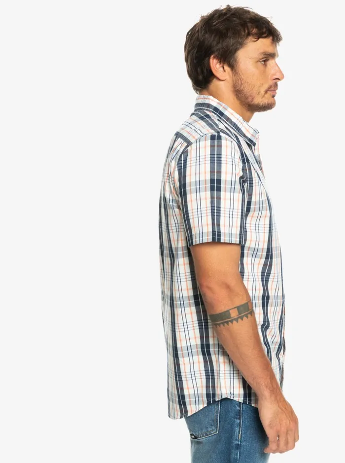 Men Quiksilver Shirts and Polos New Swinton Short Sleeve Shirt Birch Swinton Men Quiksilver Shirts and Polos New Swinton Short Sleeve Shirt Birch Swinton