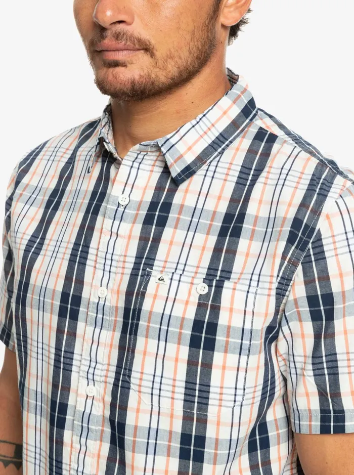 Men Quiksilver Shirts and Polos New Swinton Short Sleeve Shirt Birch Swinton Men Quiksilver Shirts and Polos New Swinton Short Sleeve Shirt Birch Swinton