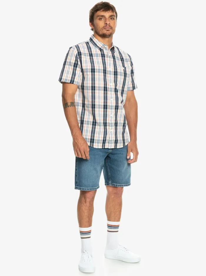 Men Quiksilver Shirts and Polos New Swinton Short Sleeve Shirt Birch Swinton Men Quiksilver Shirts and Polos New Swinton Short Sleeve Shirt Birch Swinton