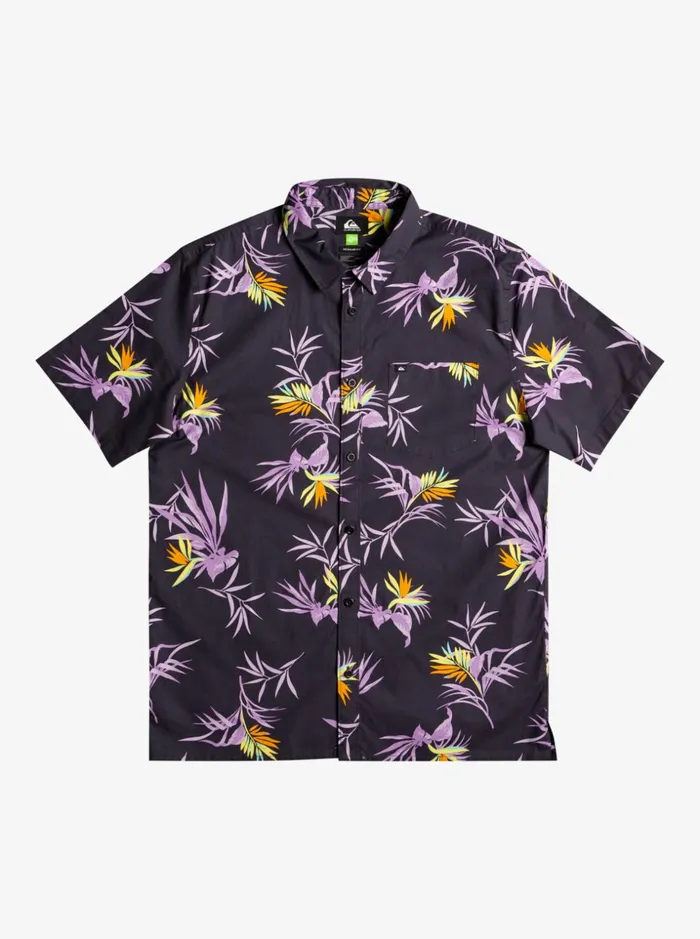 Men Quiksilver Shirts and Polos Offline Stretch Short Sleeve Shirt Tarmac Offline Stretch Men Quiksilver Shirts and Polos Offline Stretch Short Sleeve Shirt Tarmac Offline Stretch