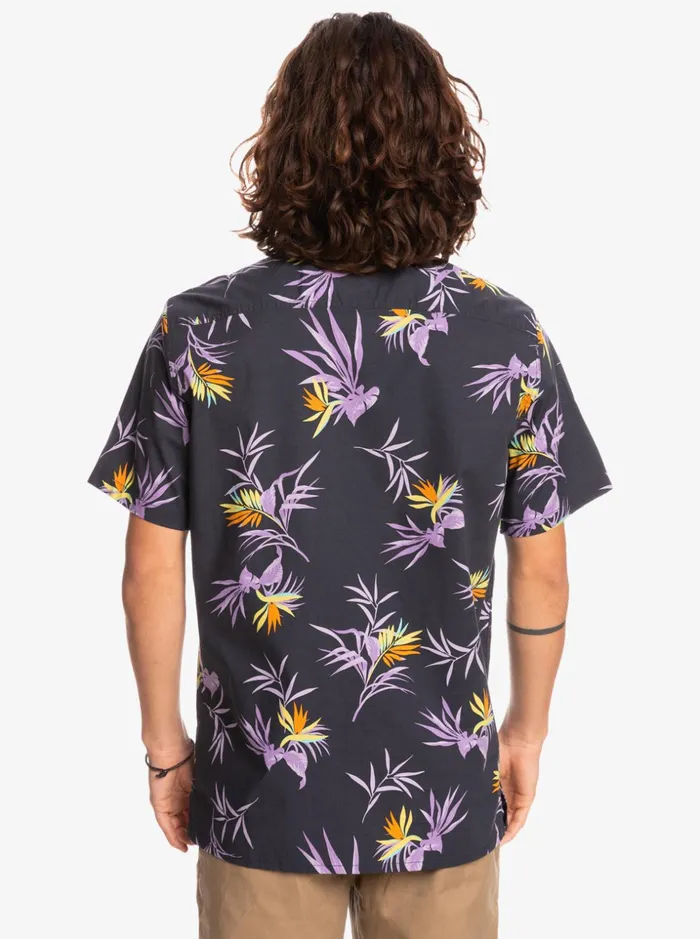 Men Quiksilver Shirts and Polos Offline Stretch Short Sleeve Shirt Tarmac Offline Stretch Men Quiksilver Shirts and Polos Offline Stretch Short Sleeve Shirt Tarmac Offline Stretch