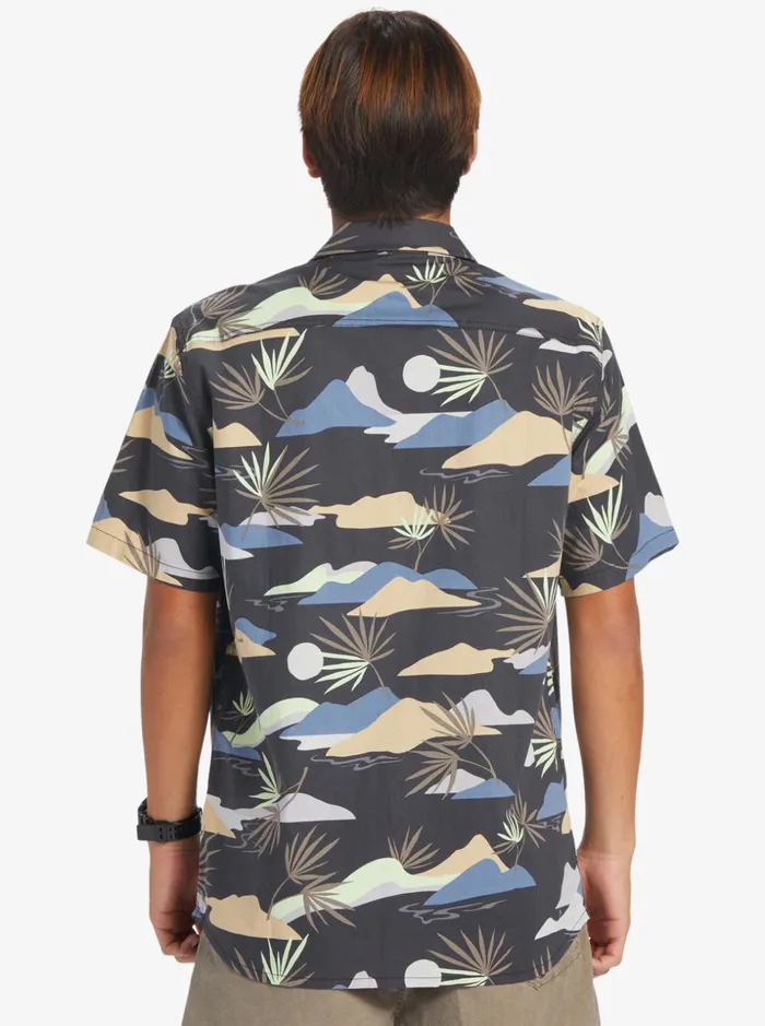 Men Quiksilver Shirts and Polos Slow Dazed Short Sleeve Shirt Tarmac Slow Daze Ss Men Quiksilver Shirts and Polos Slow Dazed Short Sleeve Shirt Tarmac Slow Daze Ss