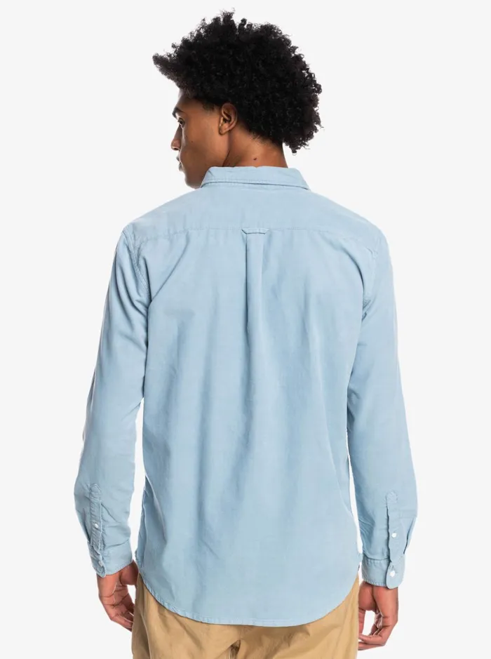 Men Quiksilver Shirts and Polos Smoke Trail Long Sleeve Shirt Ashley Blue Men Quiksilver Shirts and Polos Smoke Trail Long Sleeve Shirt Ashley Blue
