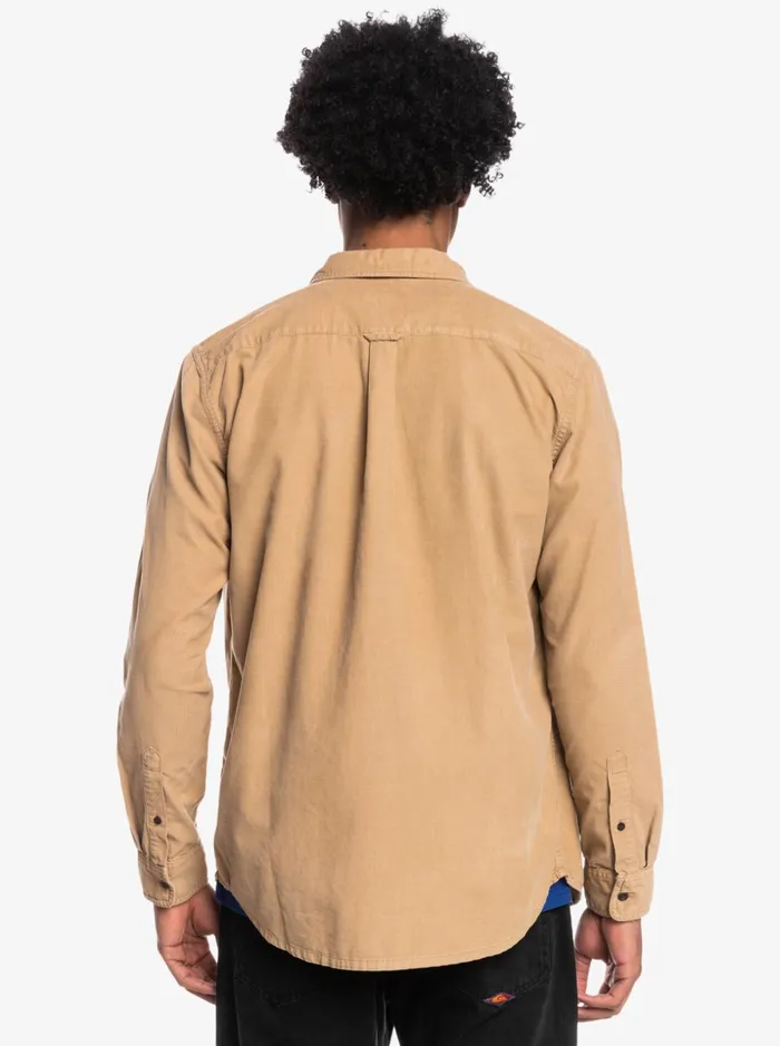 Men Quiksilver Shirts and Polos Smoke Trail Long Sleeve Shirt Tannin Men Quiksilver Shirts and Polos Smoke Trail Long Sleeve Shirt Tannin