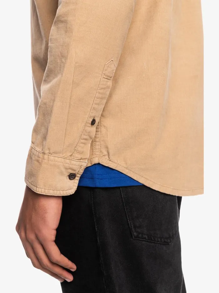 Men Quiksilver Shirts and Polos Smoke Trail Long Sleeve Shirt Tannin Men Quiksilver Shirts and Polos Smoke Trail Long Sleeve Shirt Tannin