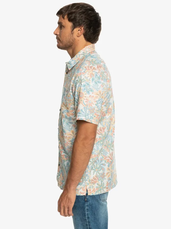 Men Quiksilver Shirts and Polos Surfadelica Short Sleeve Shirt Birch Surfadelica Men Quiksilver Shirts and Polos Surfadelica Short Sleeve Shirt Birch Surfadelica