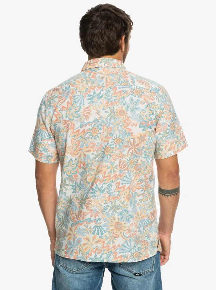 Men Quiksilver Shirts and Polos Surfadelica Short Sleeve Shirt Birch Surfadelica Men Quiksilver Shirts and Polos Surfadelica Short Sleeve Shirt Birch Surfadelica