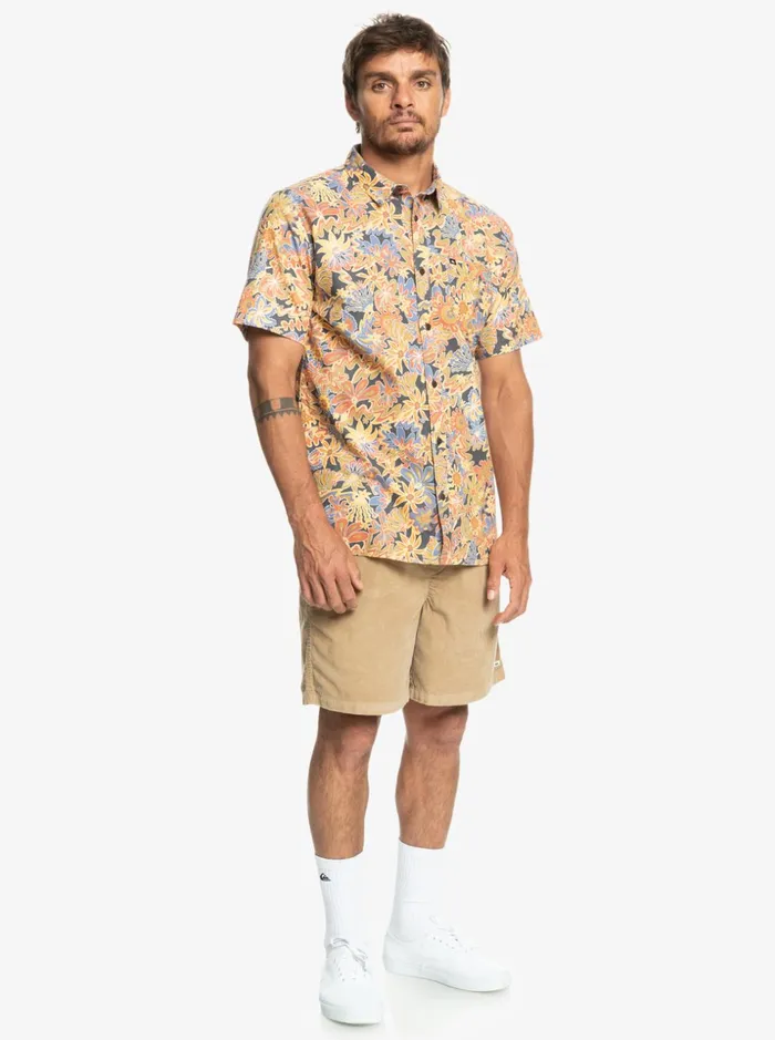 Men Quiksilver Shirts and Polos Surfadelica Short Sleeve Shirt Dark Slate Surfadelica Men Quiksilver Shirts and Polos Surfadelica Short Sleeve Shirt Dark Slate Surfadelica