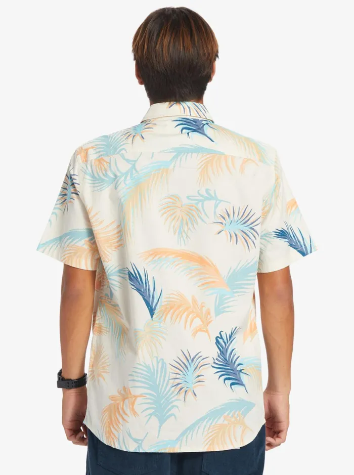 Men Quiksilver Shirts and Polos Tropical Glitch Short Sleeve Shirt Birch Tropical Glitch Men Quiksilver Shirts and Polos Tropical Glitch Short Sleeve Shirt Birch Tropical Glitch