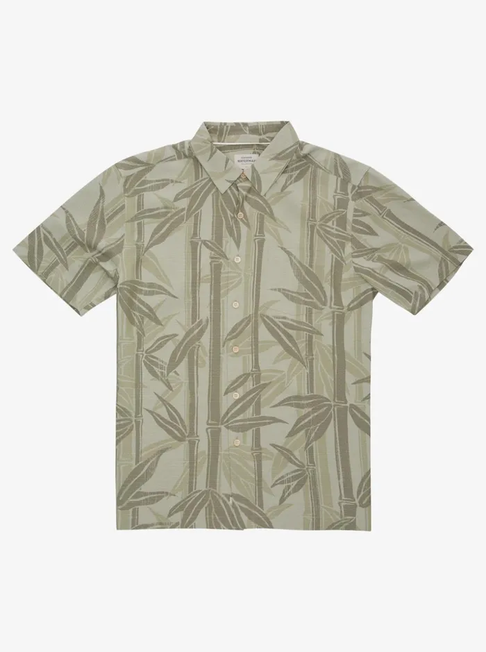 Men Quiksilver Shirts and Polos Waterman Bamboo Stilts Short Sleeve Shirt Tea Bamboo Stilts Men Quiksilver Shirts and Polos Waterman Bamboo Stilts Short Sleeve Shirt Tea Bamboo Stilts